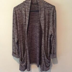 Brown Marbled Sweater 3/4 Sleeves